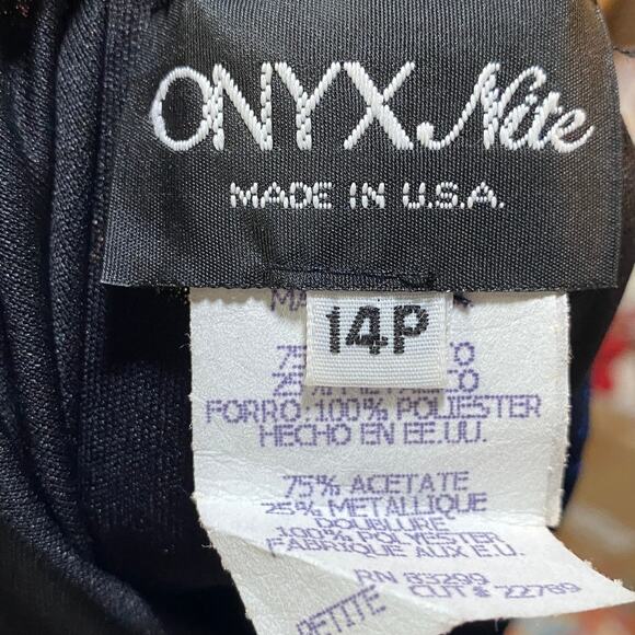 Vintage 90s Metallic Mesh Maxi Gown Cowl Neck Slip Dress Blue Womens 8 Petite - Picture 8 of 10